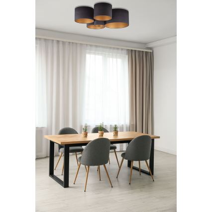 Duolla - Ceiling light ROLLER PENTO 5xE27/60W/230V anthracite