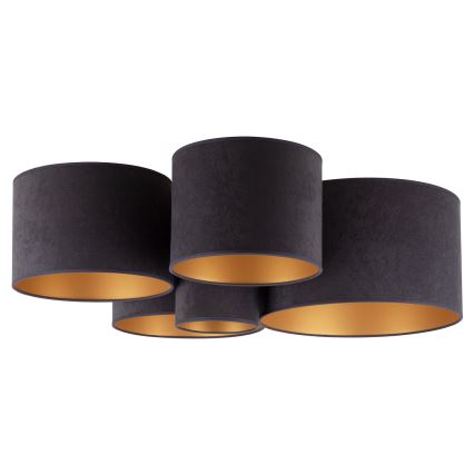 Duolla - Ceiling light ROLLER PENTO 5xE27/60W/230V anthracite