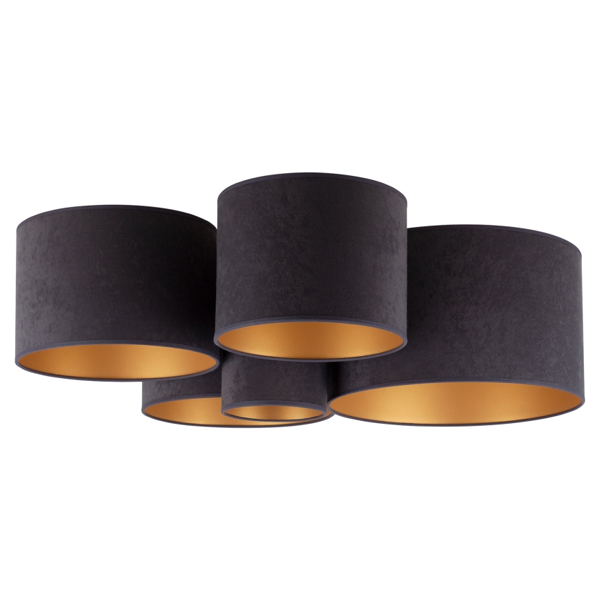 Duolla - Ceiling light ROLLER PENTO 5xE27/60W/230V anthracite