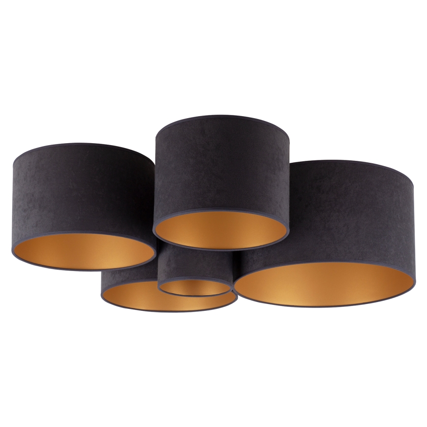 Duolla - Ceiling light ROLLER PENTO 5xE27/60W/230V anthracite