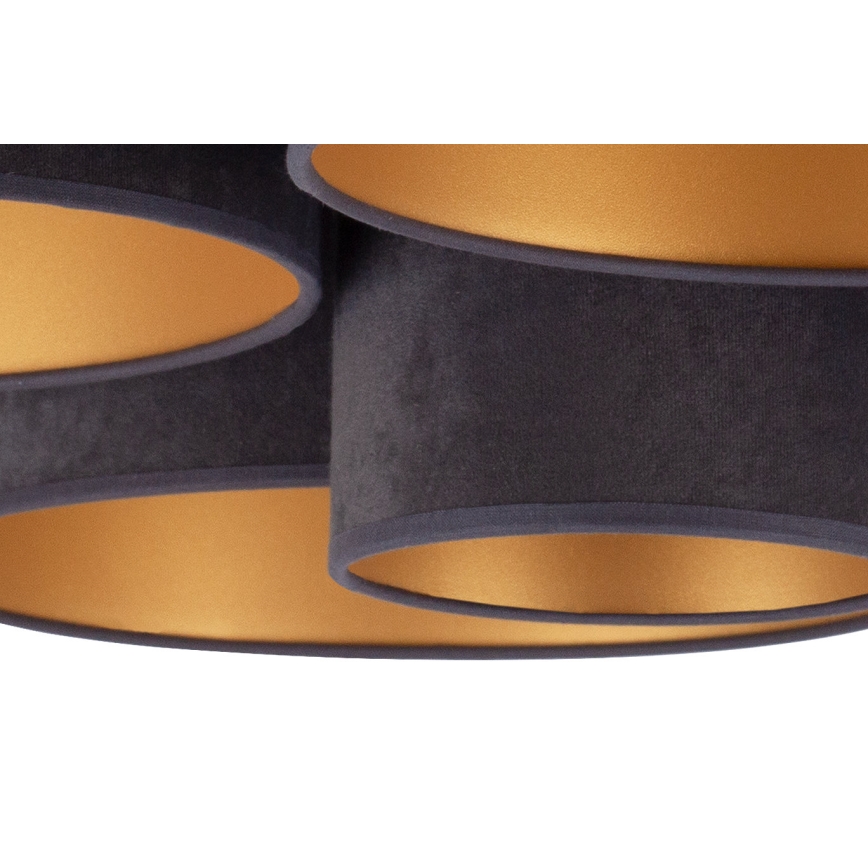 Duolla - Ceiling light ROLLER PENTO 5xE27/60W/230V anthracite
