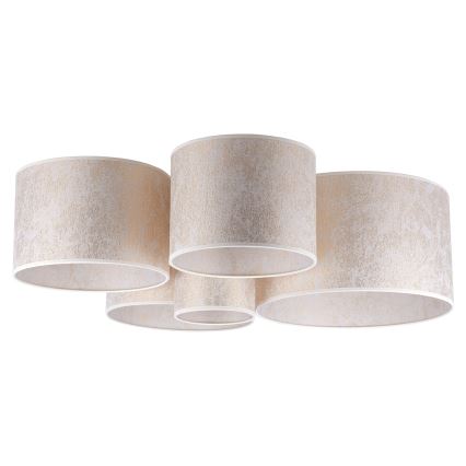 Duolla - Ceiling light ROLLER PENTO 5xE27/60W/230V gold