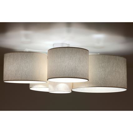 Duolla - Ceiling light ROLLER PENTO 5xE27/60W/230V gold