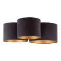 Duolla - Ceiling light ROLLER TRIO 3xE27/60W/230V anthracite