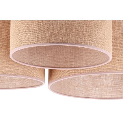Duolla - Ceiling light ROLLER TRIO 3xE27/60W/230V beige
