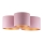 Duolla - Ceiling light ROLLER TRIO 3xE27/60W/230V pink