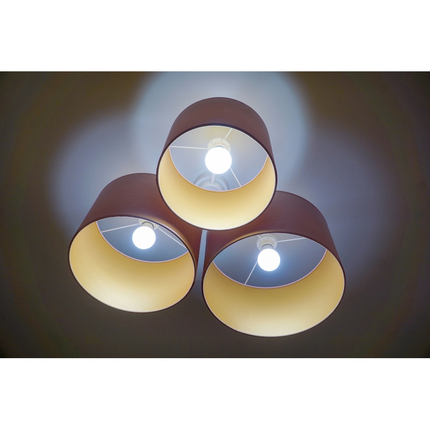 Duolla - Ceiling light ROLLER TRIO 3xE27/60W/230V pink