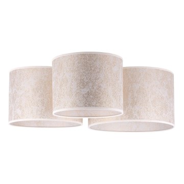 Duolla - Ceiling light ROLLER TRIO 3xE27/60W/230V white/gold