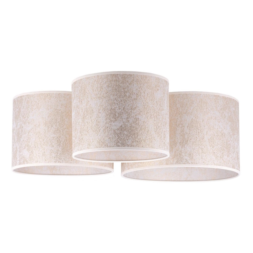 Duolla - Ceiling light ROLLER TRIO 3xE27/60W/230V white/gold