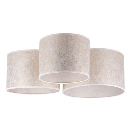 Duolla - Ceiling light ROLLER TRIO 3xE27/60W/230V white/gold