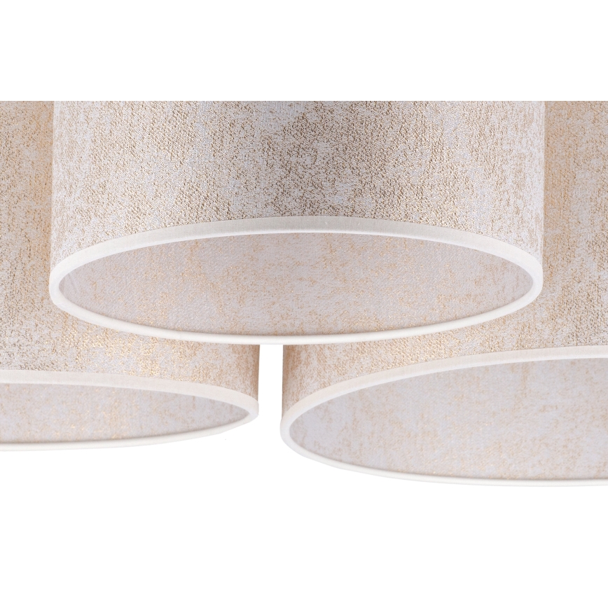 Duolla - Ceiling light ROLLER TRIO 3xE27/60W/230V white/gold