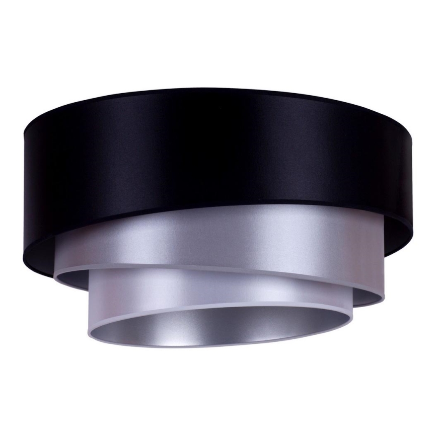 Duolla - Ceiling light TRIO 1xE27/15W/230V d. 45 cm black/silver