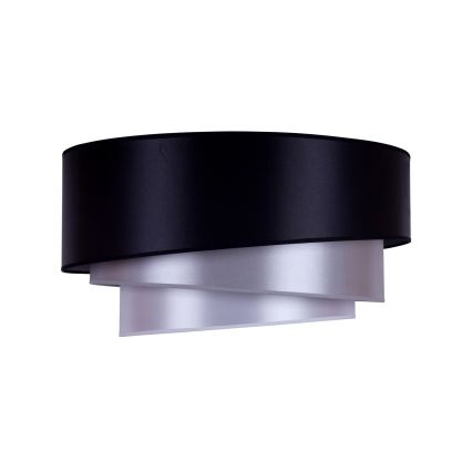 Duolla - Ceiling light TRIO 1xE27/15W/230V d. 45 cm black/silver