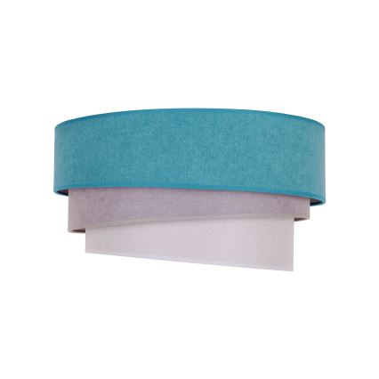 Duolla - Ceiling light TRIO 1xE27/15W/230V d. 45 cm turquoise/grey/white