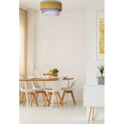 Duolla - Ceiling light TRIO 1xE27/15W/230V d. 45 cm yellow/grey/white