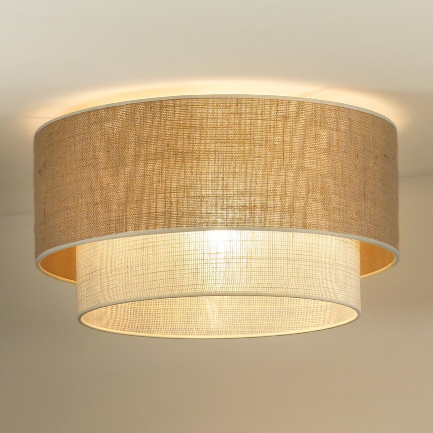 Duolla - Ceiling light YUTE BOHO 3xE27/15W/230V d. 60 cm brown/creamy