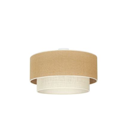 Duolla - Ceiling light YUTE BOHO 3xE27/15W/230V d. 60 cm brown/creamy