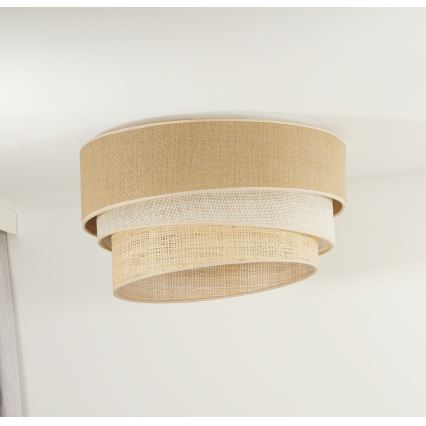 Duolla - Ceiling light YUTE TRIO 1xE27/15W/230V d. 45 cm brown/grey/beige