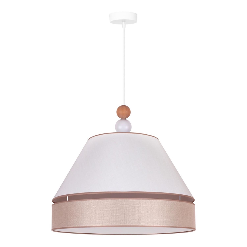 Duolla - Chandelier on a string AVIGNON 1xE27/15W/230V d. 50 cm white/beige