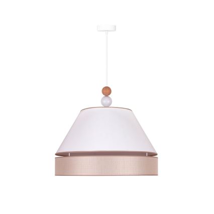 Duolla - Chandelier on a string AVIGNON 1xE27/15W/230V d. 50 cm white/beige