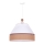 Duolla - Chandelier on a string AVIGNON 1xE27/15W/230V d. 50 cm white/brown