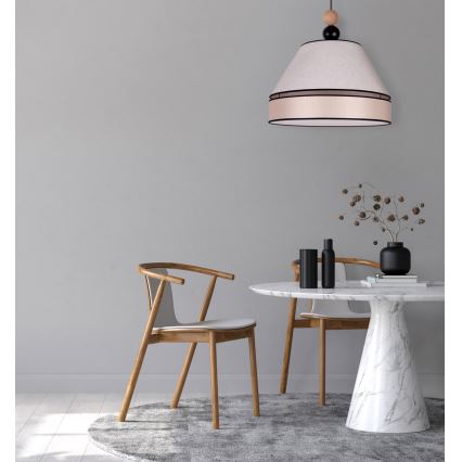 Duolla - Chandelier on a string AVIGNON 1xE27/15W/230V d. 60 cm beige