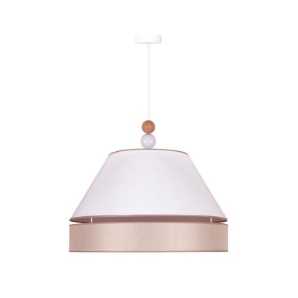 Duolla - Chandelier on a string AVIGNON 1xE27/15W/230V d. 60 cm white/beige