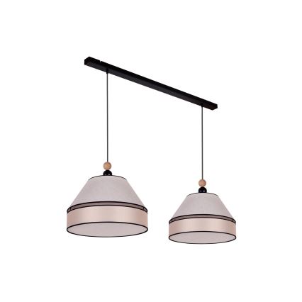 Duolla - Chandelier on a string AVIGNON 2xE27/15W/230V beige