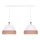 Duolla - Chandelier on a string AVIGNON 2xE27/15W/230V white/brown