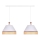 Duolla - Chandelier on a string AVIGNON 2xE27/15W/230V white/rattan