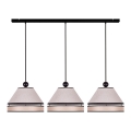 Duolla - Chandelier on a string AVIGNON 3xE27/15W/230V beige