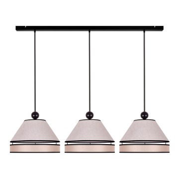 Duolla - Chandelier on a string AVIGNON 3xE27/15W/230V beige