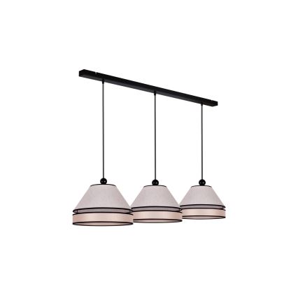 Duolla - Chandelier on a string AVIGNON 3xE27/15W/230V beige
