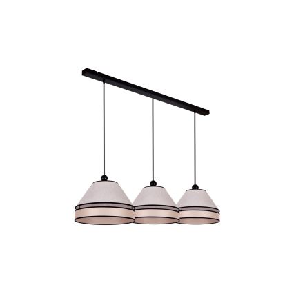 Duolla - Chandelier on a string AVIGNON 3xE27/15W/230V beige