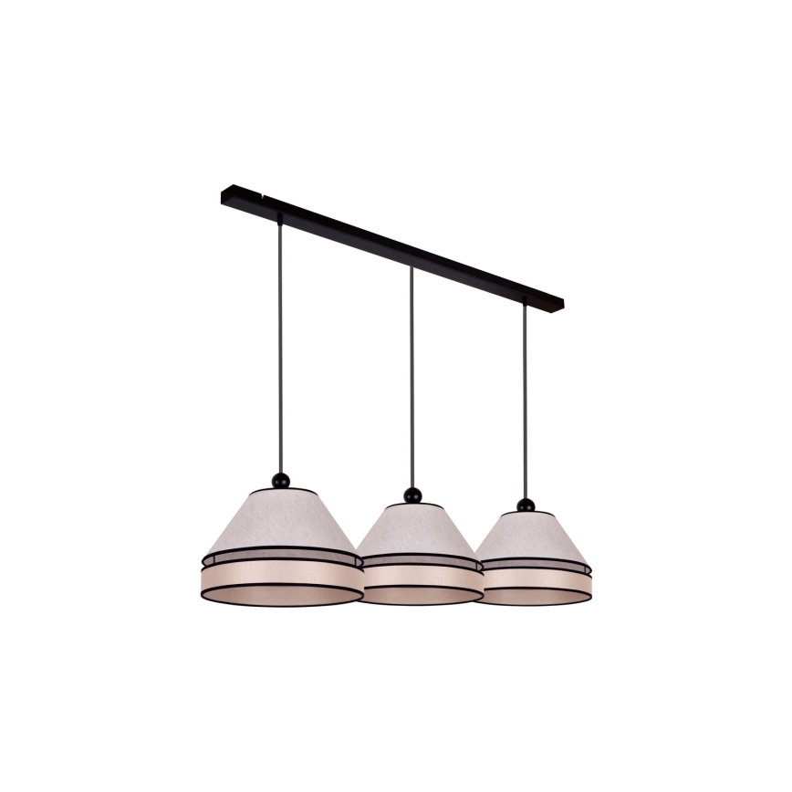 Duolla - Chandelier on a string AVIGNON 3xE27/15W/230V beige