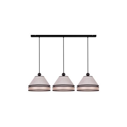 Duolla - Chandelier on a string AVIGNON 3xE27/15W/230V beige