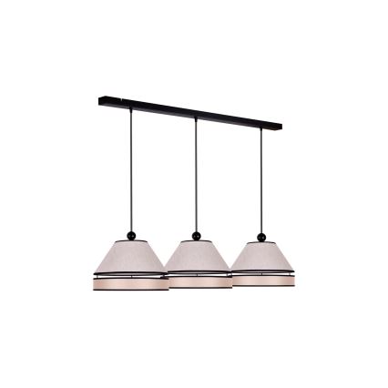 Duolla - Chandelier on a string AVIGNON 3xE27/15W/230V beige