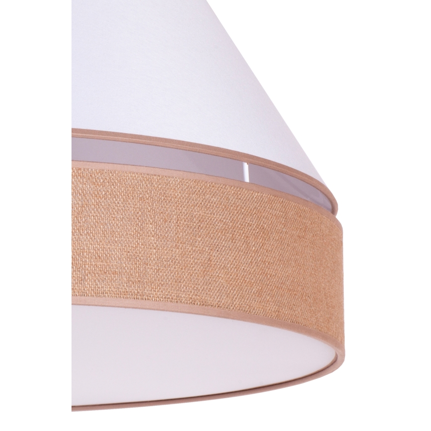 Duolla - Chandelier on a string AVIGNON 3xE27/15W/230V white/brown