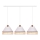 Duolla - Chandelier on a string AVIGNON 3xE27/15W/230V white/rattan