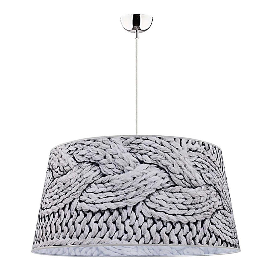 Duolla - Chandelier on a string BASS 1xE27/40W/230V d. 60 cm grey