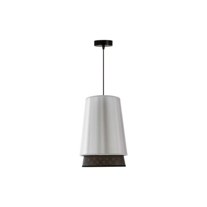 Duolla - Chandelier on a string BELL SHINY 1xE27/15W/230V d. 25 cm silver/black