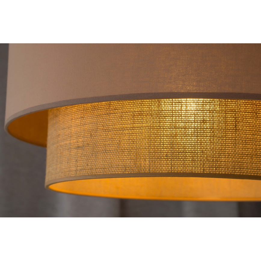 Duolla - Chandelier on a string BOHO 1xE27/15W/230V d. 45 cm beige/brown