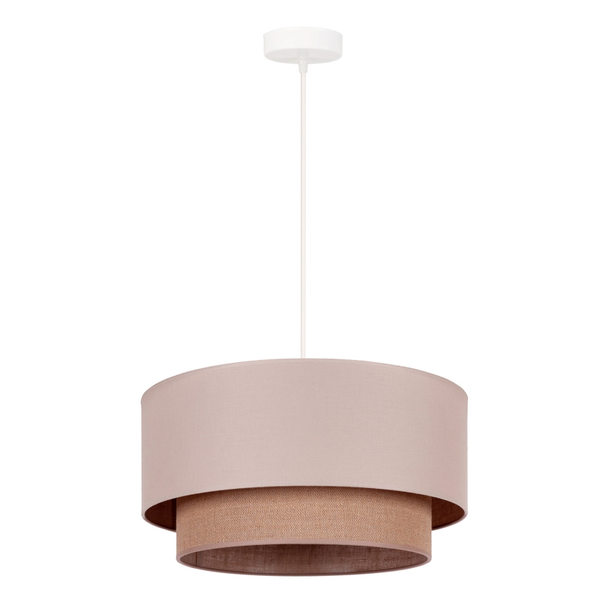 Duolla - Chandelier on a string BOHO 1xE27/15W/230V d. 45 cm beige/brown