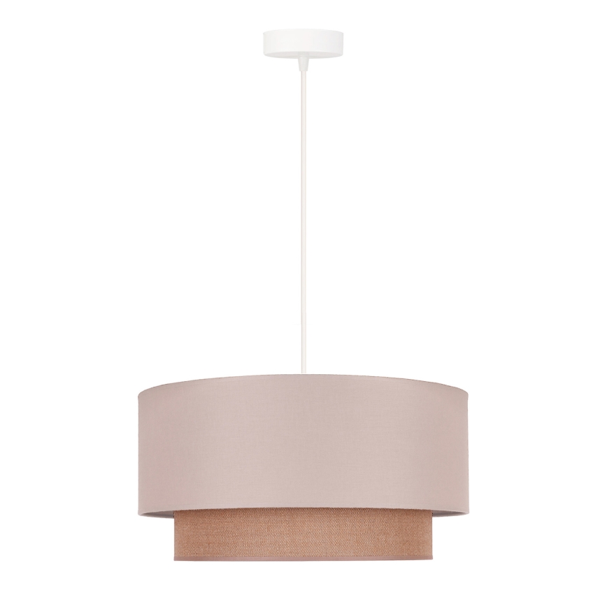 Duolla - Chandelier on a string BOHO 1xE27/15W/230V d. 45 cm beige/brown