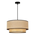 Duolla - Chandelier on a string BOHO 1xE27/15W/230V d. 45 cm beige/rattan