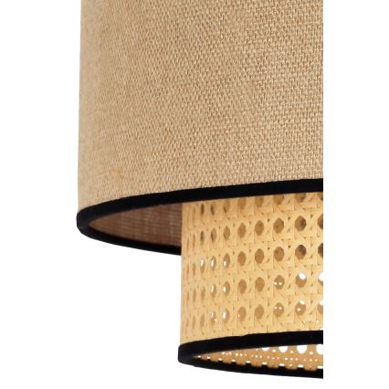 Duolla - Chandelier on a string BOHO 1xE27/15W/230V d. 45 cm beige/rattan