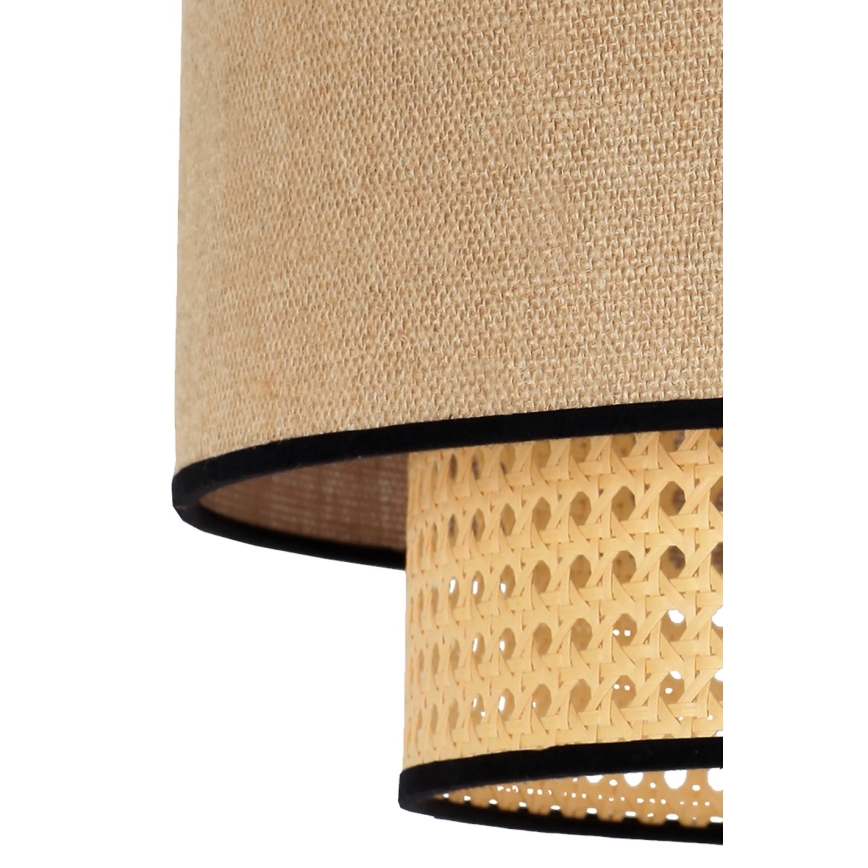 Duolla - Chandelier on a string BOHO 1xE27/15W/230V d. 45 cm beige/rattan