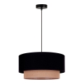 Duolla - Chandelier on a string BOHO 1xE27/15W/230V d. 45 cm black/brown
