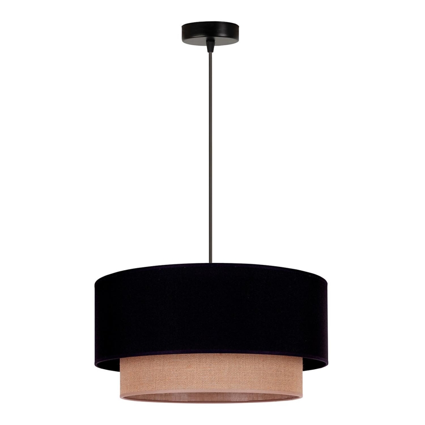 Duolla - Chandelier on a string BOHO 1xE27/15W/230V d. 45 cm black/brown