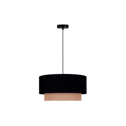 Duolla - Chandelier on a string BOHO 1xE27/15W/230V d. 45 cm black/brown